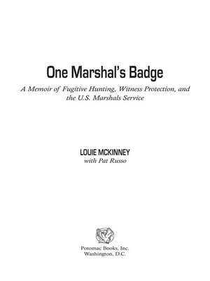 cover image of One Marshal's Badge